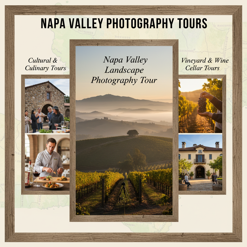 Various photography tours in Napa Valley